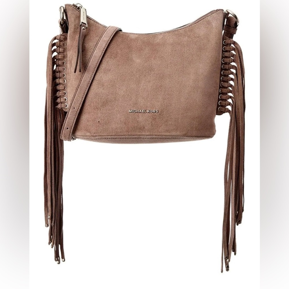Michael Kors suede fringe Billy crossbody